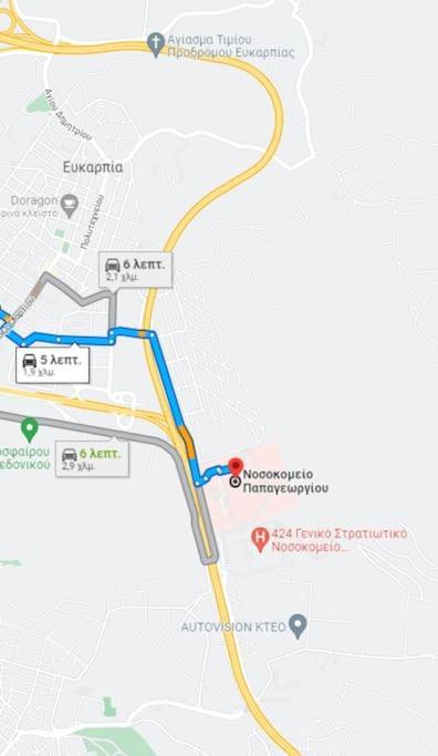 Апартаменти 5 Min From Papageorgiou Free Indoor Parking Салоніки Екстер'єр фото